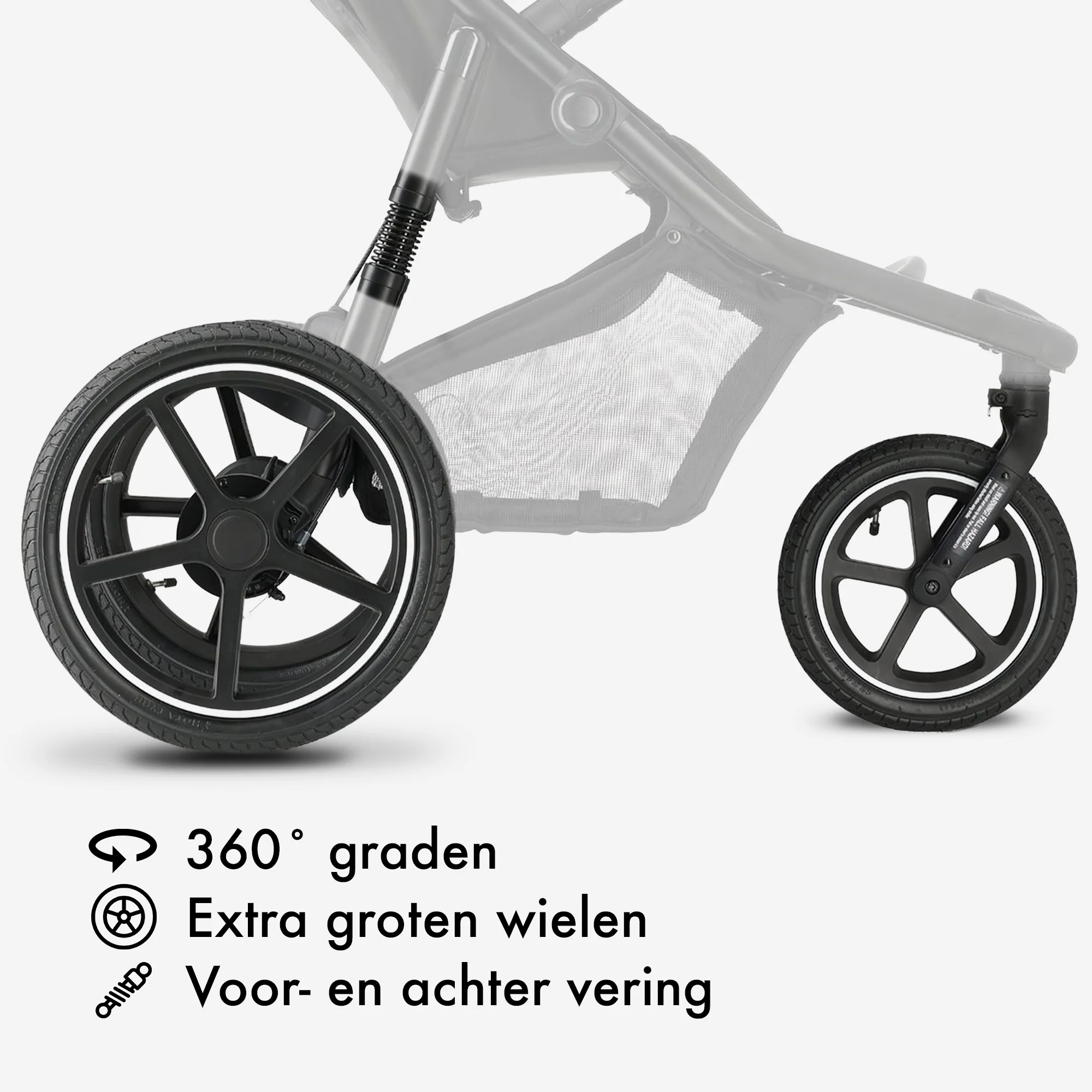 Bolt Hard Running Pram czarny - Image 8