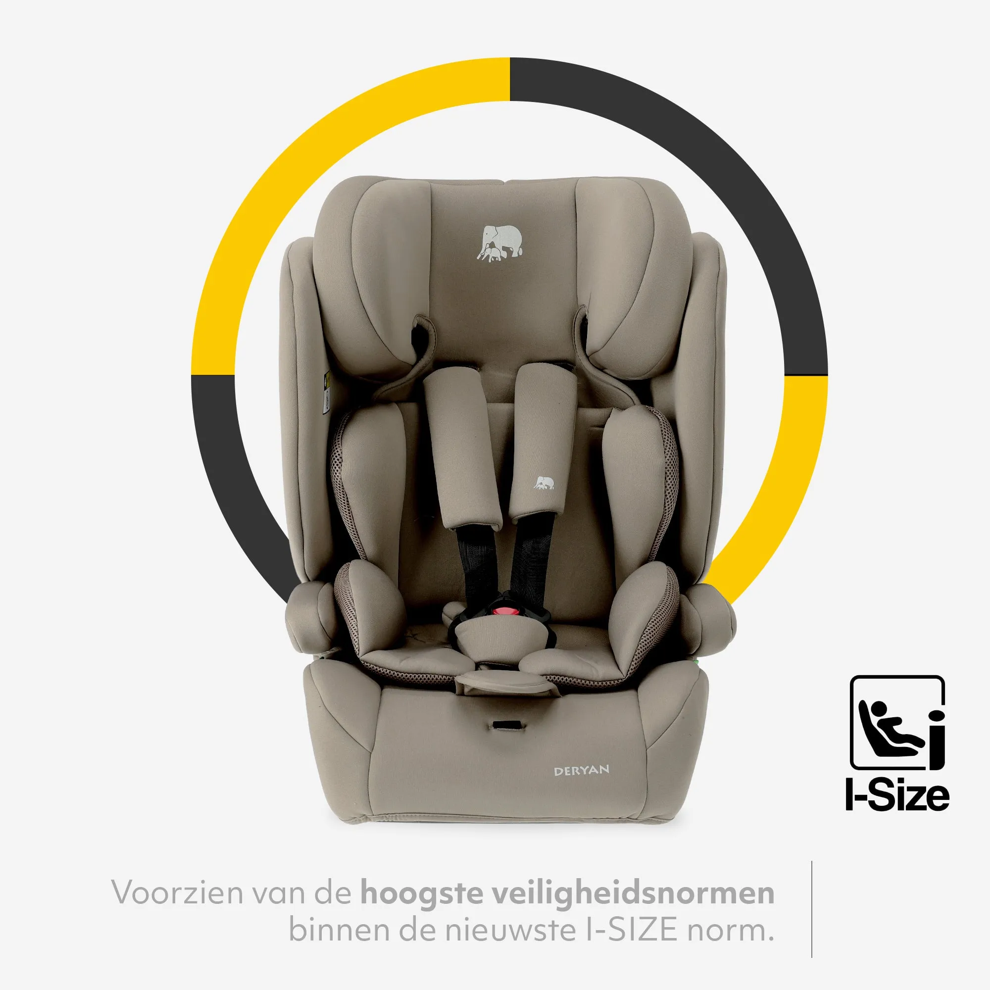 Fotelik samochodowy Carter Basic i-Size 76–150 cm – 9–36 kg – Truffle Nougat - Image 3