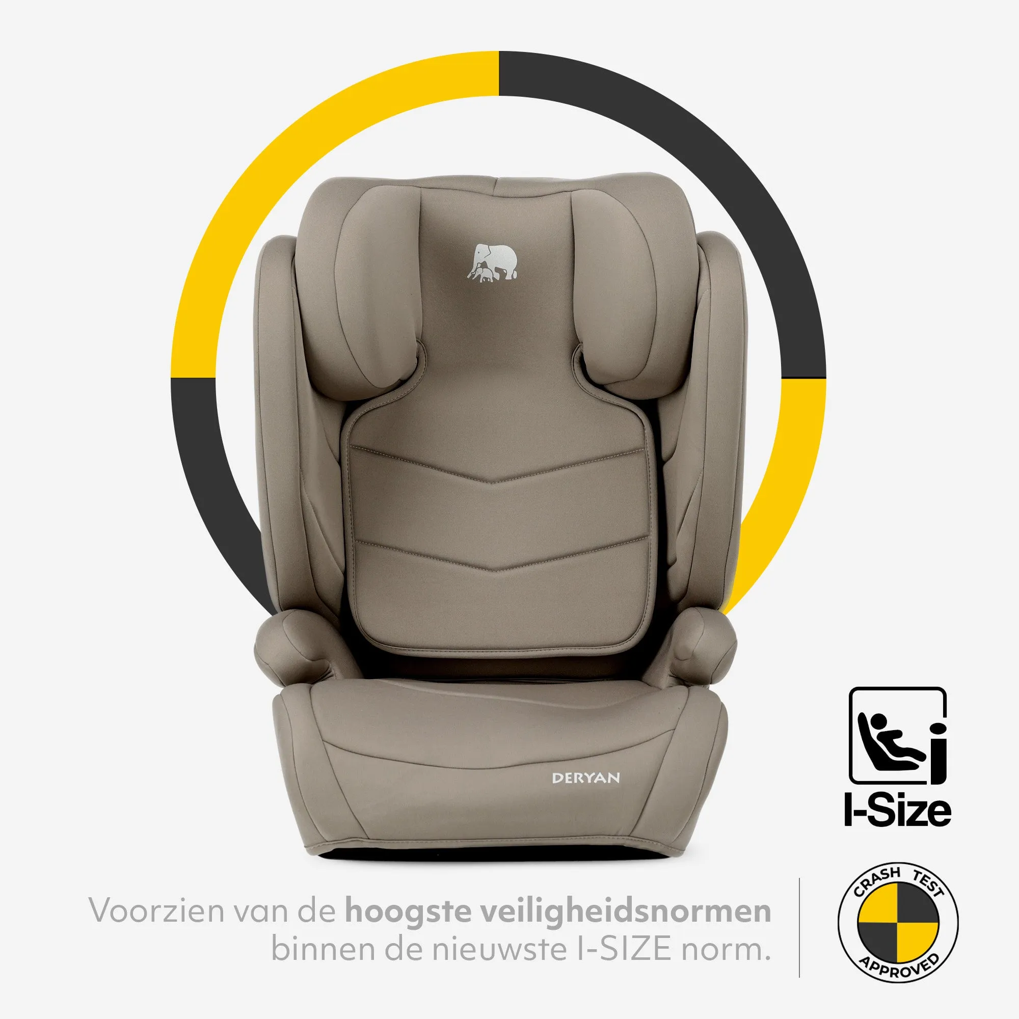 Fotelik samochodowy Charlie Luxe i-Size/Isofix Od 3,5 roku do ok. 12 lat – 100–150 cm – Truffle Nougat - Image 4