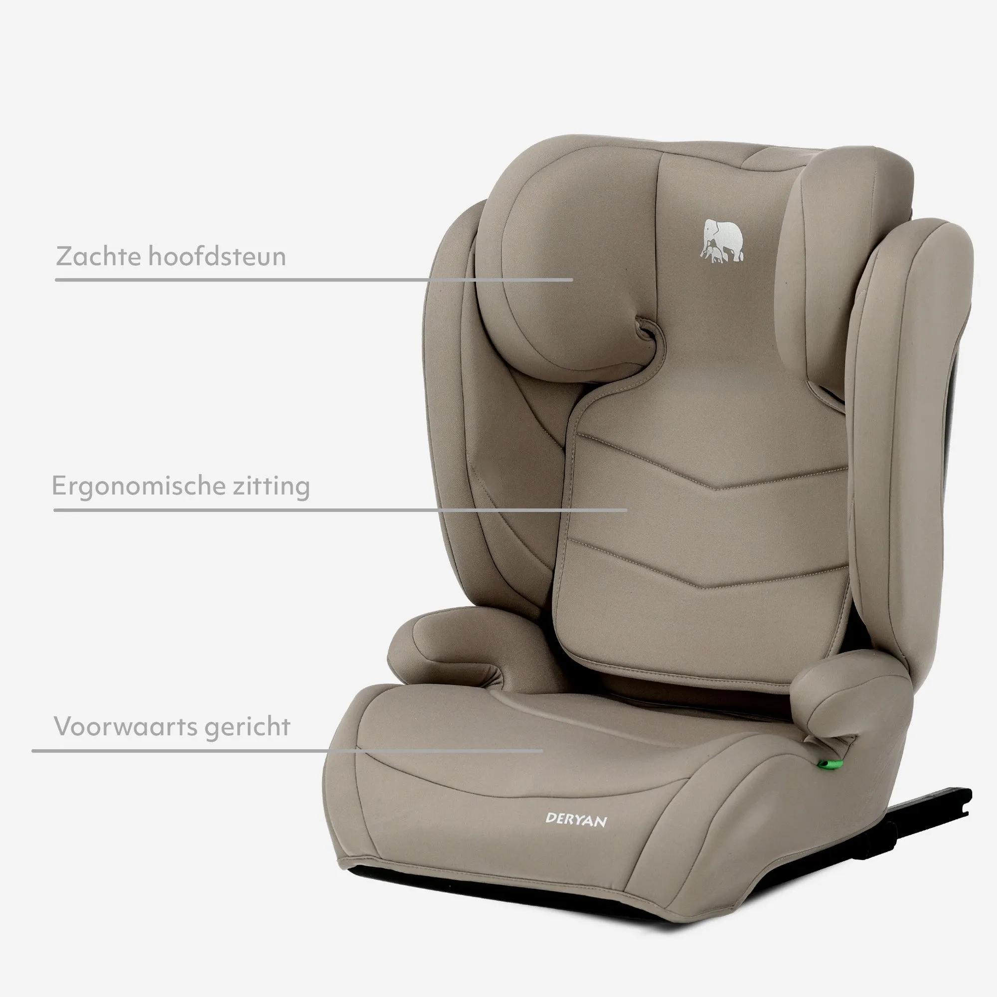 Fotelik samochodowy Charlie Luxe i-Size/Isofix Od 3,5 roku do ok. 12 lat – 100–150 cm – Truffle Nougat - Image 5