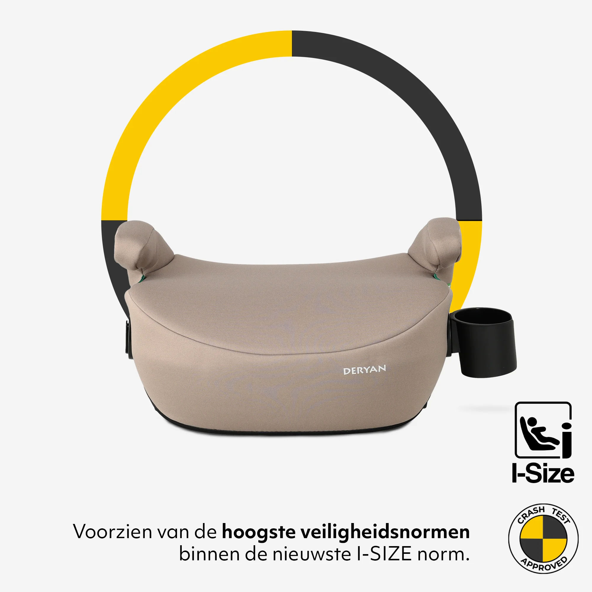 Podwyższenie do fotelika Cody i-Size z mocowaniem ISOFIX – Nougat - Image 3