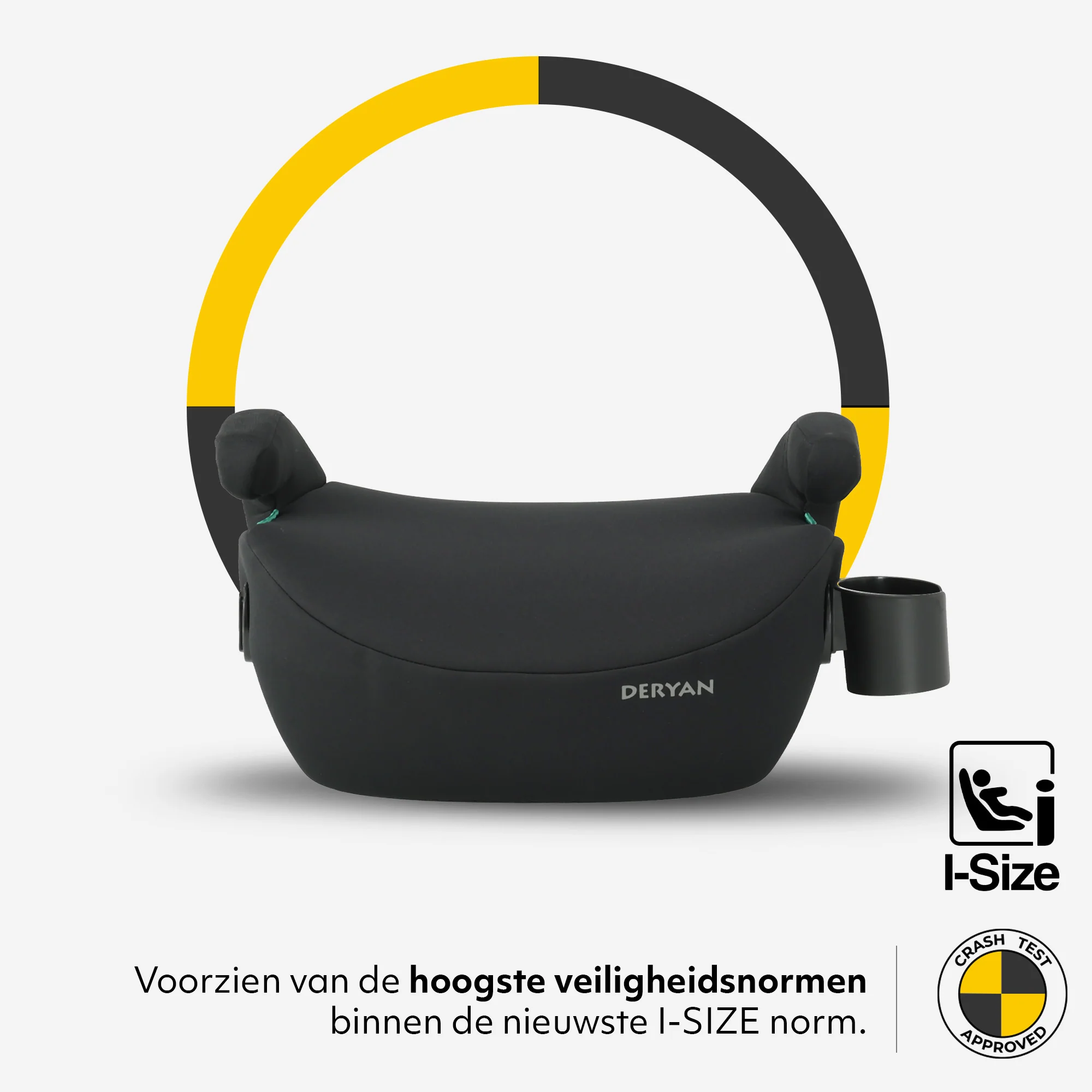 Podwyższenie siedzenia Cody i-Size z mocowaniem ISOFIX – czarne - Image 3