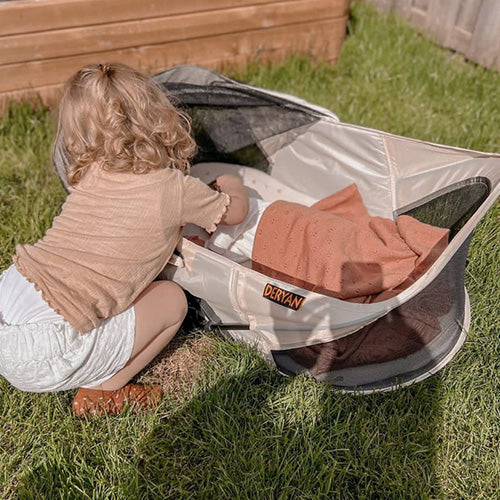 Łóżeczko turystyczne Infant Deluxe BabyBox – kremowe - Image 8