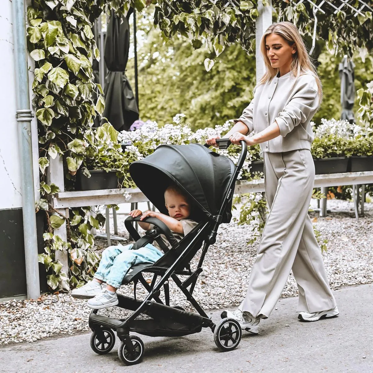 Lekki wózek dziecięcy Luxe Easy - Taupe - Image 5